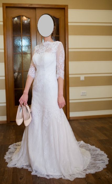 Продам свадебное платье кружевное