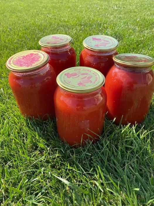 Сок томатный, домашний из цветных помидор( без нитратов)