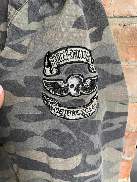 Męska dwustronna kurtka moro Harley Davidson Mud Dog M/L