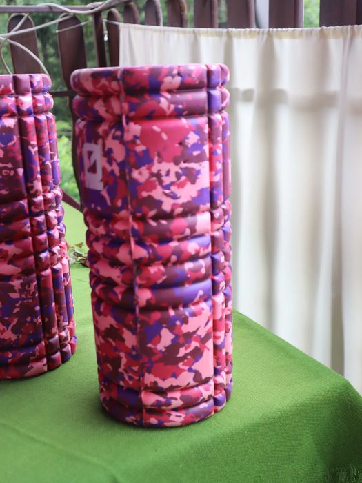 Zestaw 3 sztuk kolorowych rollerów wałków do jogi pilatesu