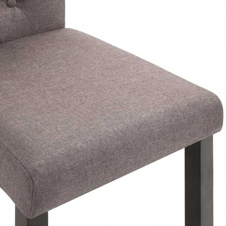 2 krzesła stołowe tkanina taupe 248994