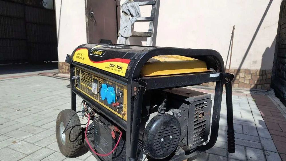 Генератор Forte FG6500E 6 kWt газ/бензин, електростартер, 100% мідь.