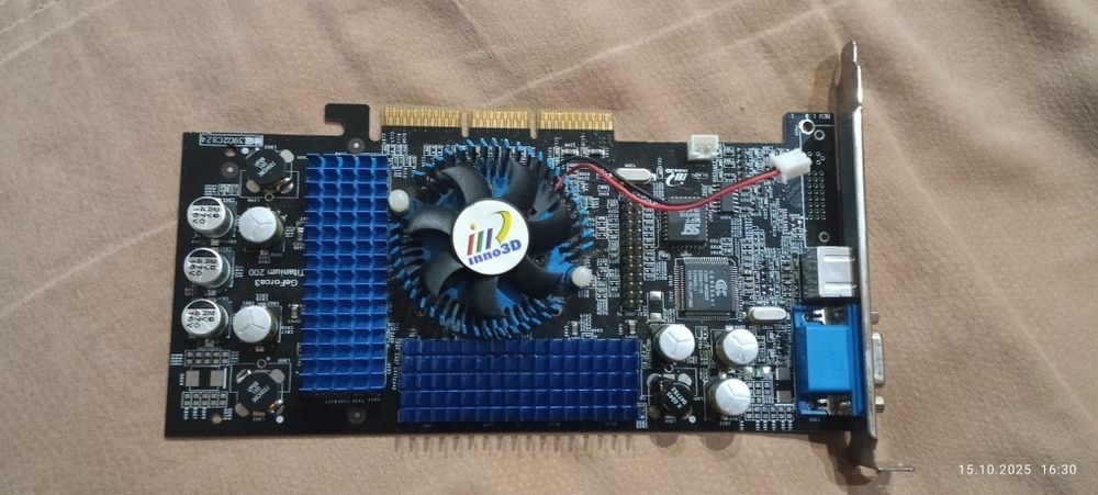 Видеокарта раритет GeForse3 ti200 64mb