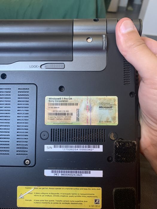 Sony Vaio Série Z - Pecas