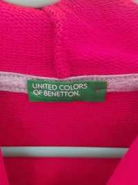 Dziecięca Czerwona bluza z kapturem united colors of benetton r.110cm