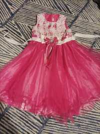 Różowa sukienka z tiulem księżniczka barbie na bal karnawalowy nie H&M