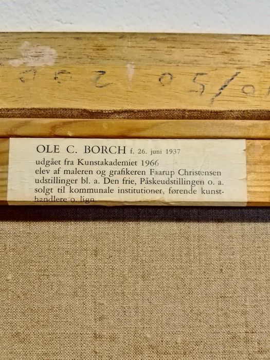 Stary obraz na płótnie OLE C. BORCH