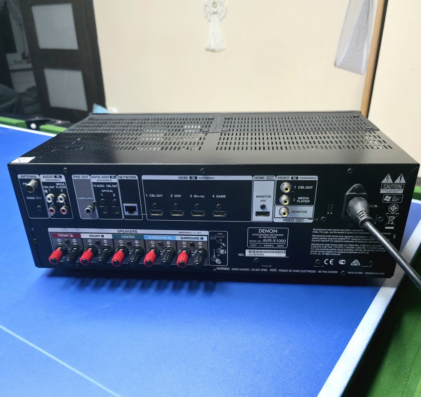 Amplituner Denon AVR-X1000 +pilot.