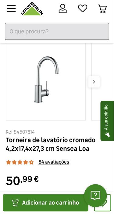 Torneira de lavatório Sensea Loa - Nova