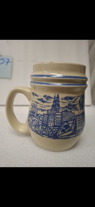 Kufel z panoramą Opola ,Tułowice prl