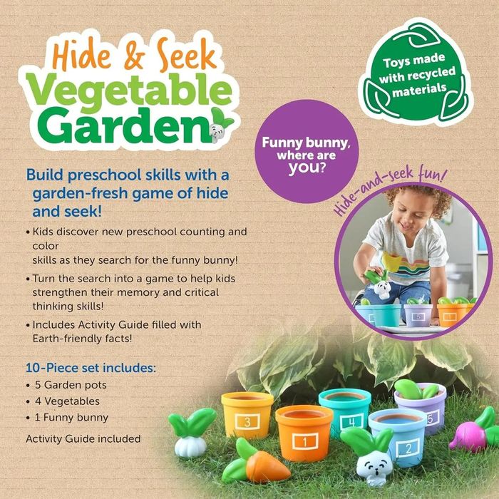 Розвиваюча іграшка Learning Resources Hide Seek Vegetable Garden