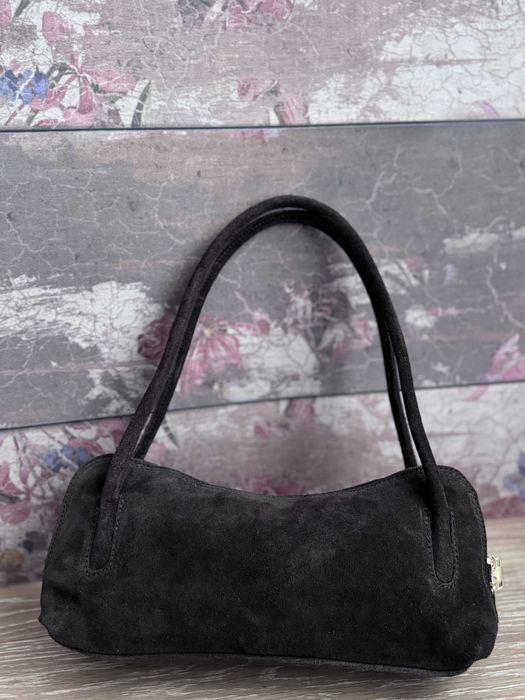 PIĘKNA czekoladowa torebka na ramię 100%skóra Made in Italy SUPER CENA