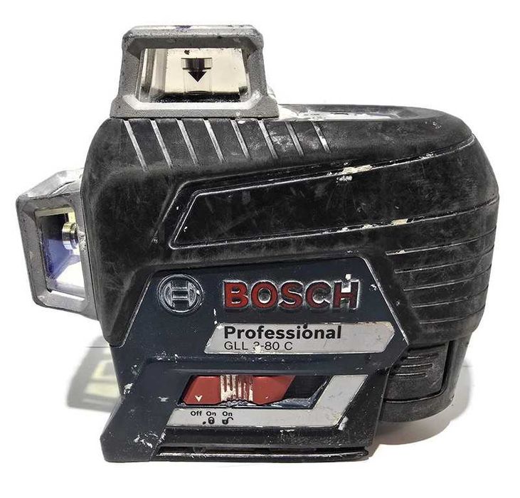 Laser krzyżowy Bosch GLL 3-80C + uchwyt i ładowarka