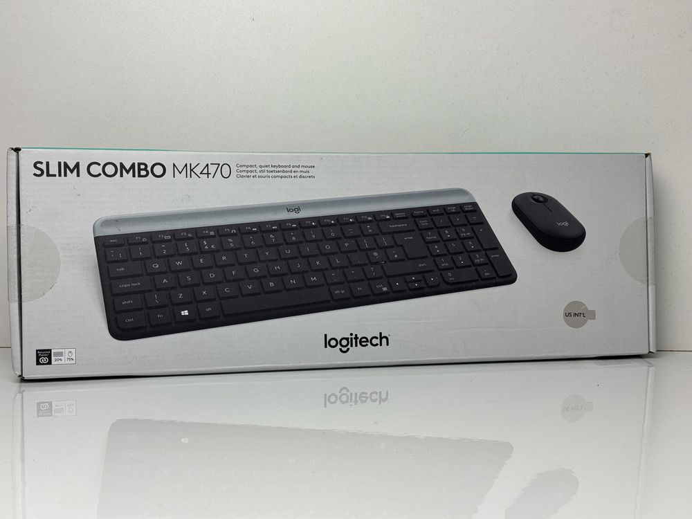 Клавіатури та миша Logitechі Wireless Slim Combo MK470 Graphite
