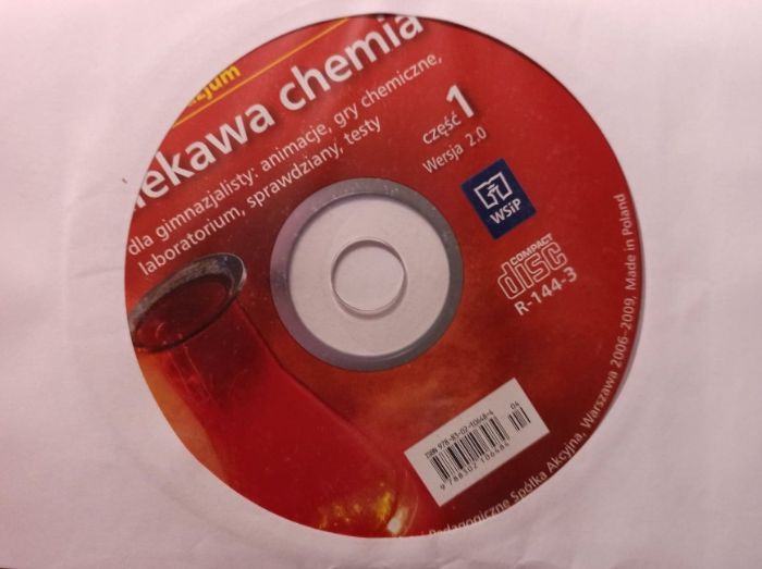 Podręcznik do chemii Ciekawa chemia cz.1 + płyta CD WSiP (używany)