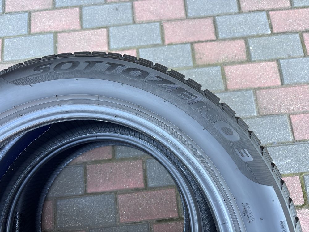 Dwie Pirelli Sottozero 3 225/55 R17 XL 2022 rok 6,5mm Zimowe