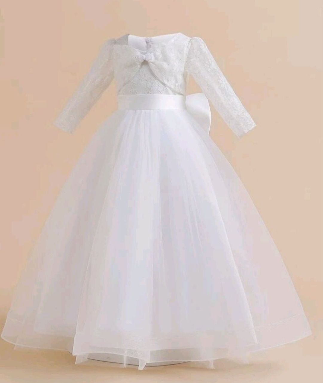 Sukienka suknia biała 152 158 nowa