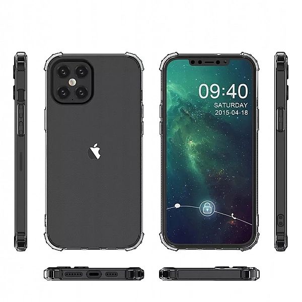 Etui Bezbarwne A-Shock+ szkło do iPhone 12 Pro Max