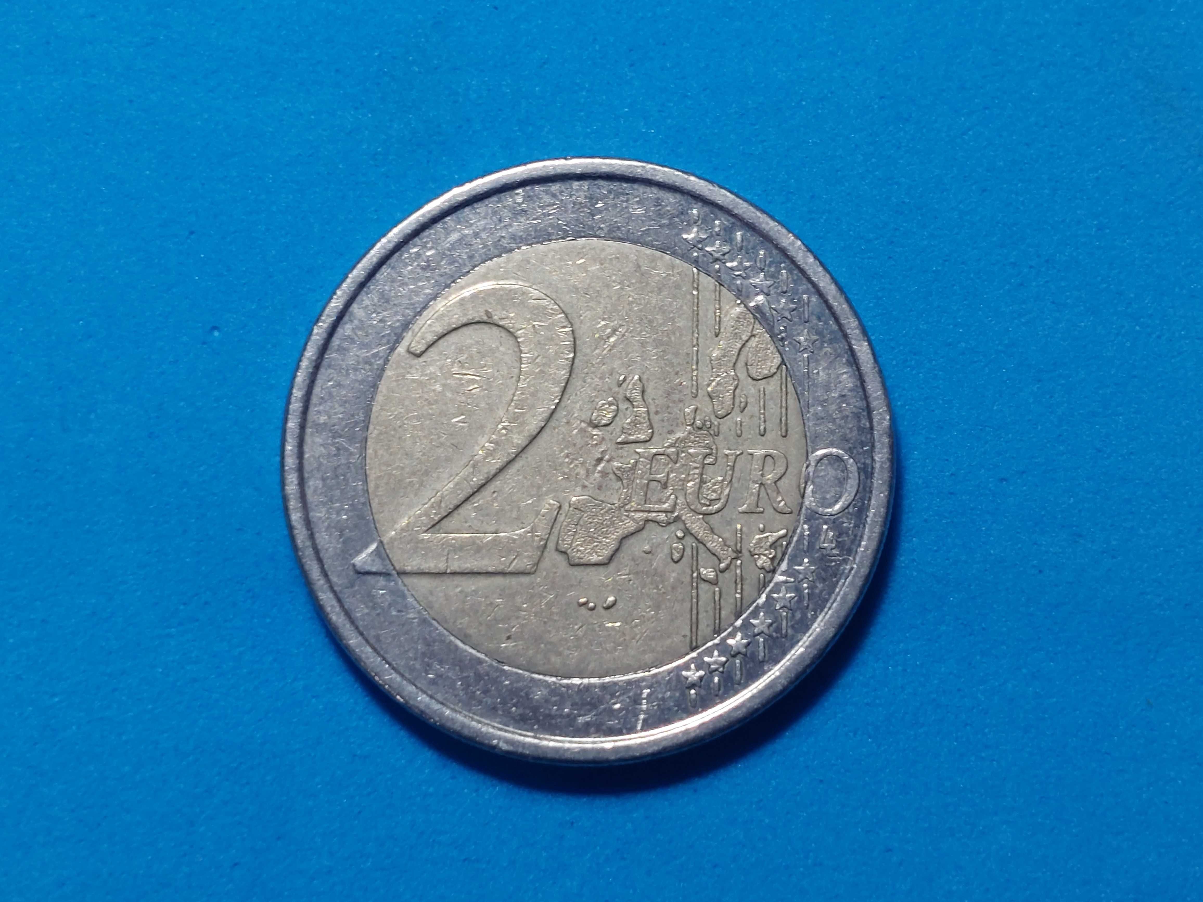 Moeda 2 euros Finlândia 2006 com erro de cunhagem