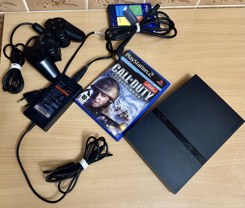 Konsola SonyPlaystation 2 Slim mega zestaw