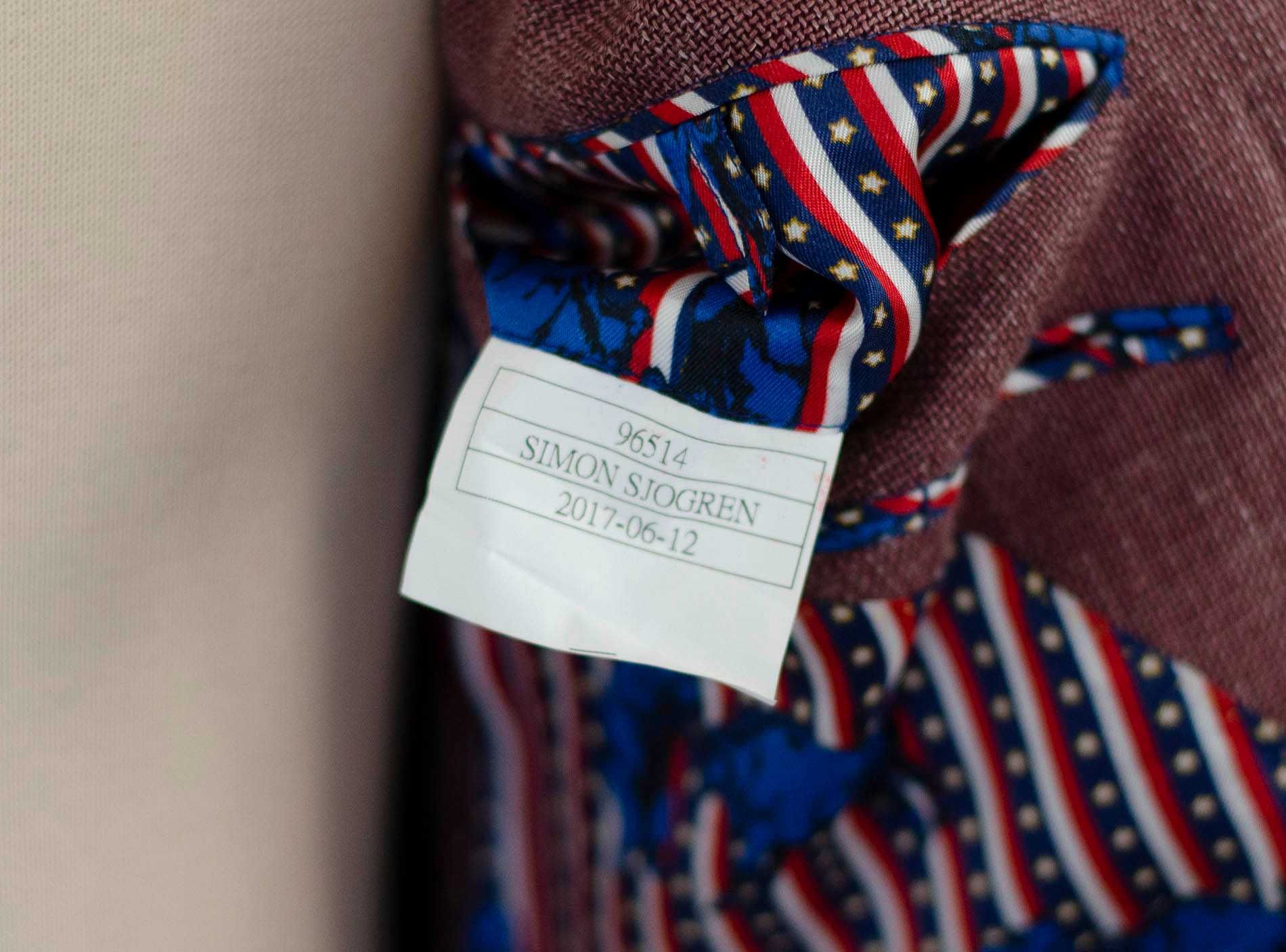 Marynarka dwurzędowa Bespoke, na miarę, Senszio r44 slim, wełna jedwab