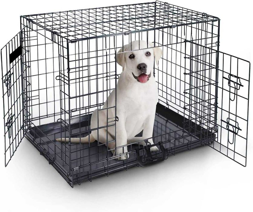 Novo! Dog Crate Jaula Transportadora Metálica XS S M L XL XXL