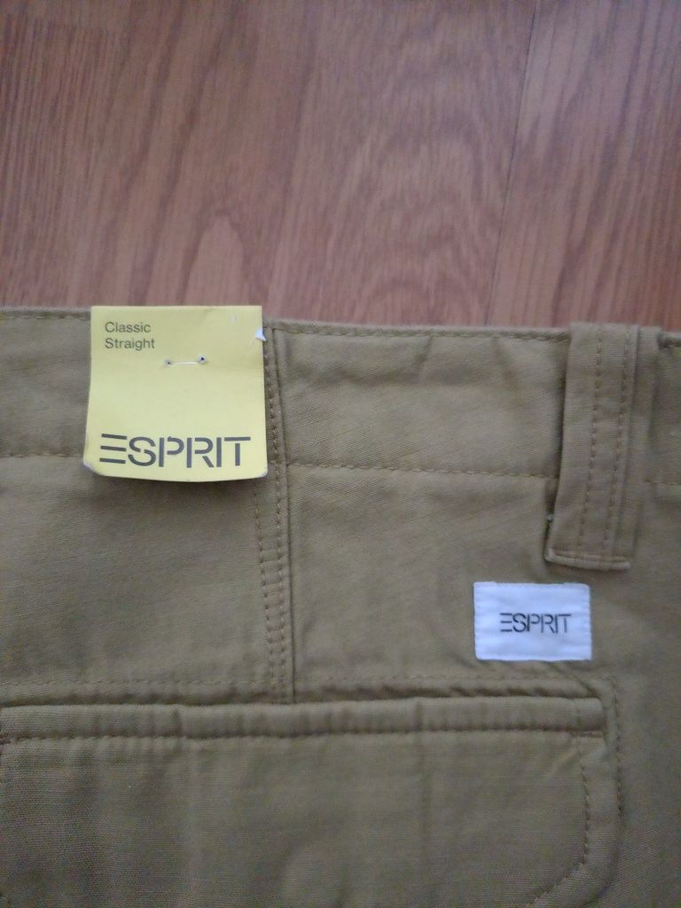 Nowe Spodnie markowe Esprit bawełna