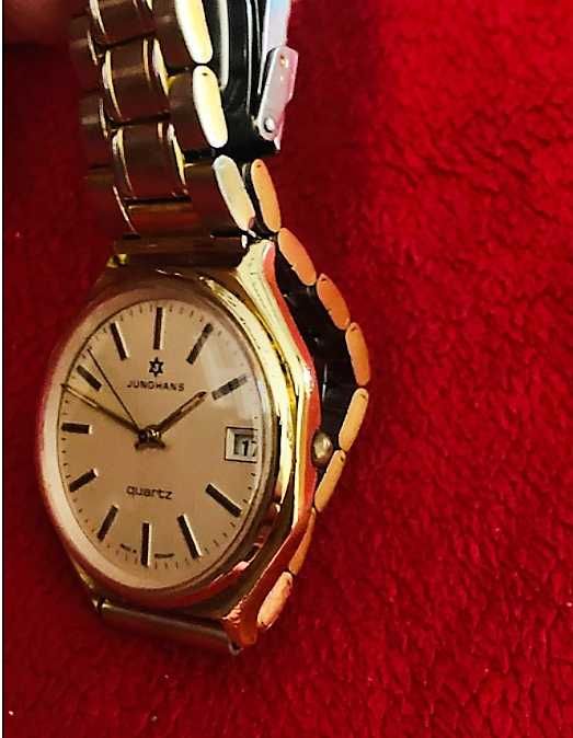 Luksusowy! zegarek "Junghans Quarc 7 Jewels" z 1970-75 roku Klasyk!