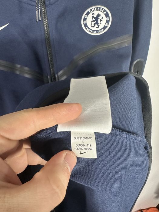 Худі оригінальне Nike tech fleece chelsea футбольне