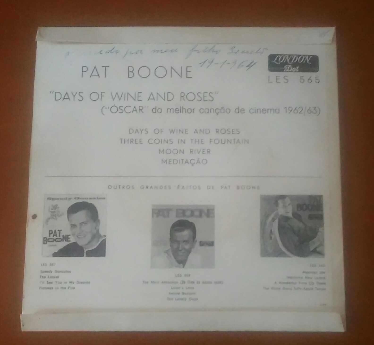 Disco vinil ep, Pat Boone (raro)