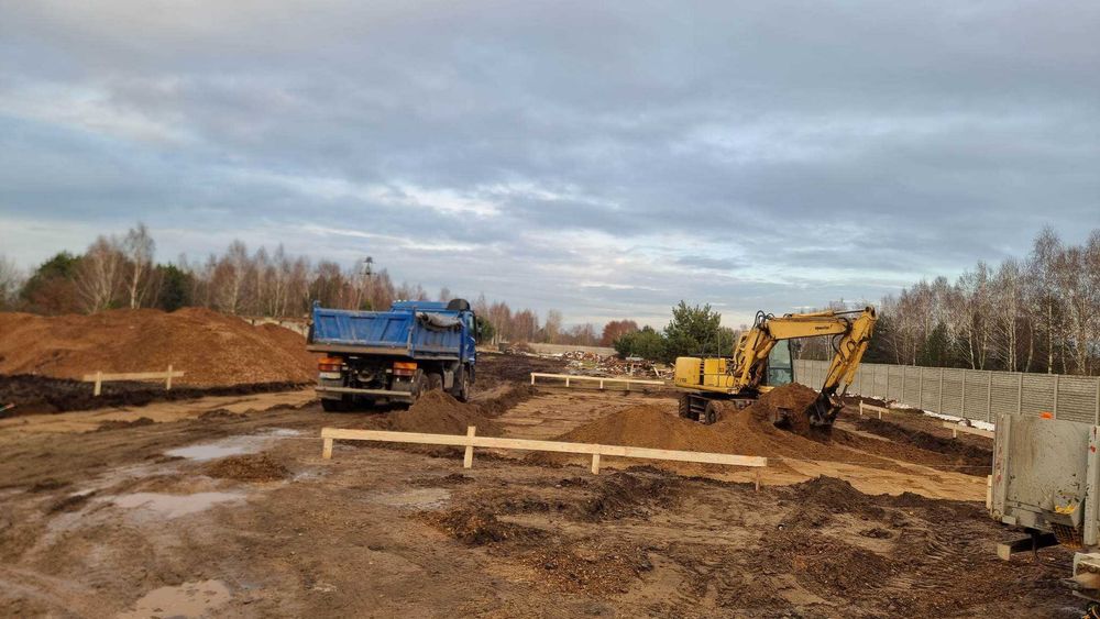 wycinka drzew odśnieżanie tereny zielone nasadzenia  wywrotka koparka