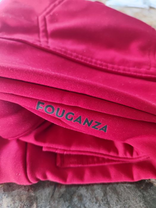 Piękne malinowe bryczesy dla dziewczynek Fouganza stan bdb