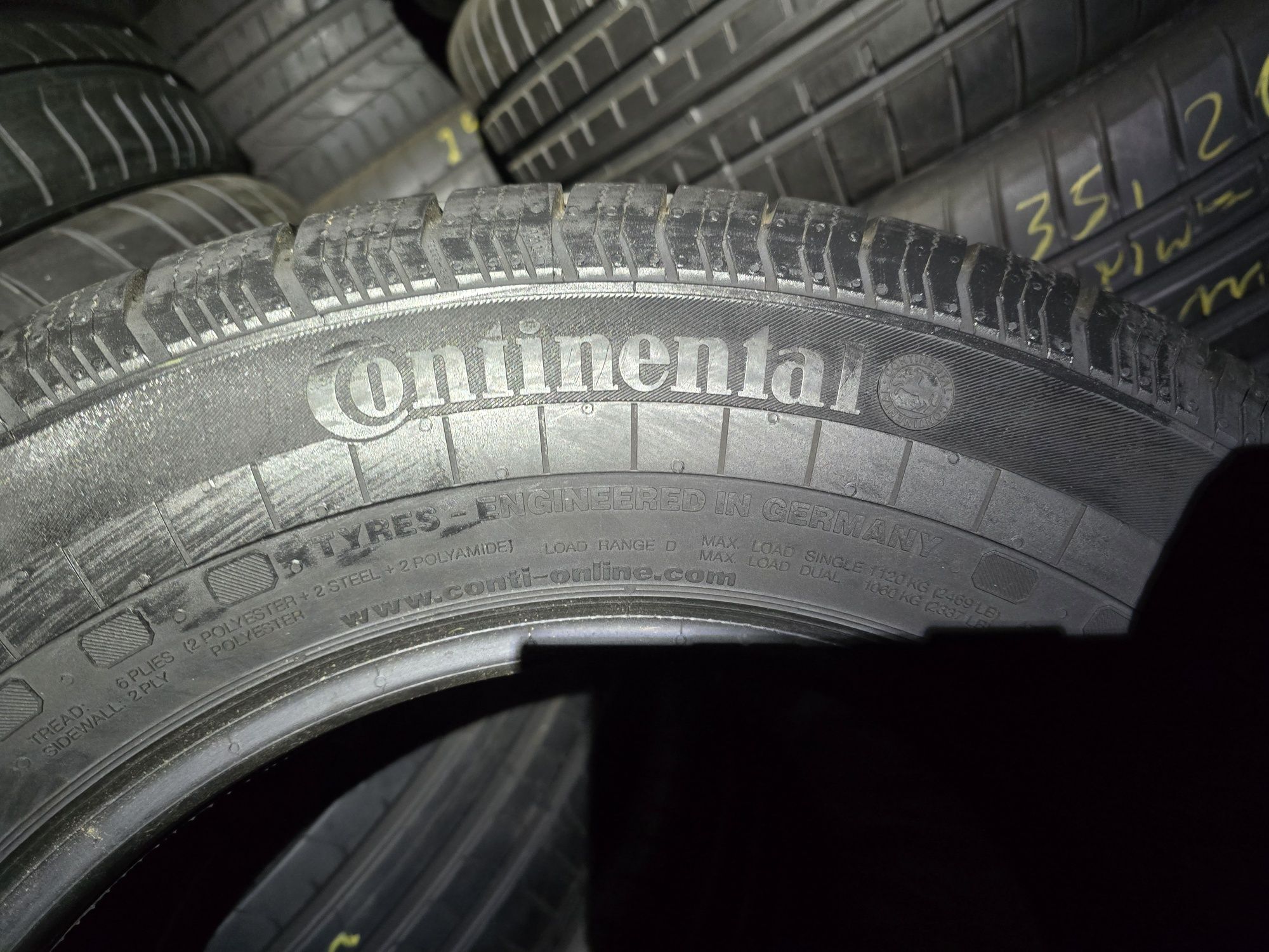 225/65/16 C Continetal wielosezonowe super para 8mm 21r.