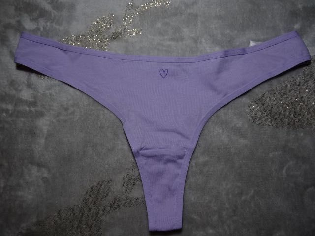 Primark stringi liliowe bawełna nowe XS