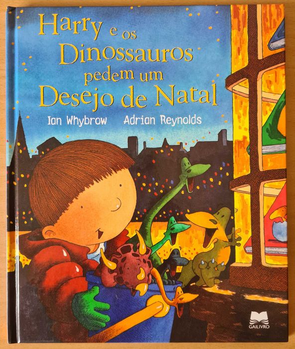 Livro infantil "Harry e os Dinossauros pedem um Desejo de Natal"