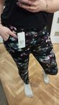 Leginsy z ociepleniem wzór peonie