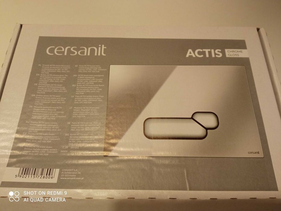 Cersanit Actis chrome GLOSS przycisk