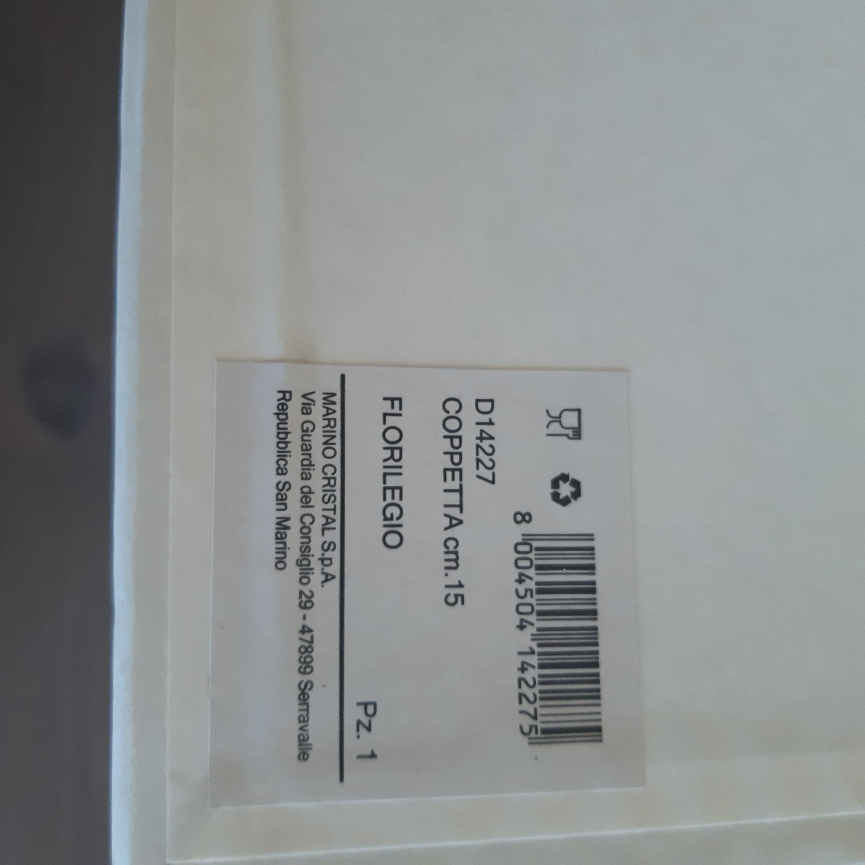 Biała porcelanowa miska z kwiatami 3d Henriette  10x17cm nowe z opakow