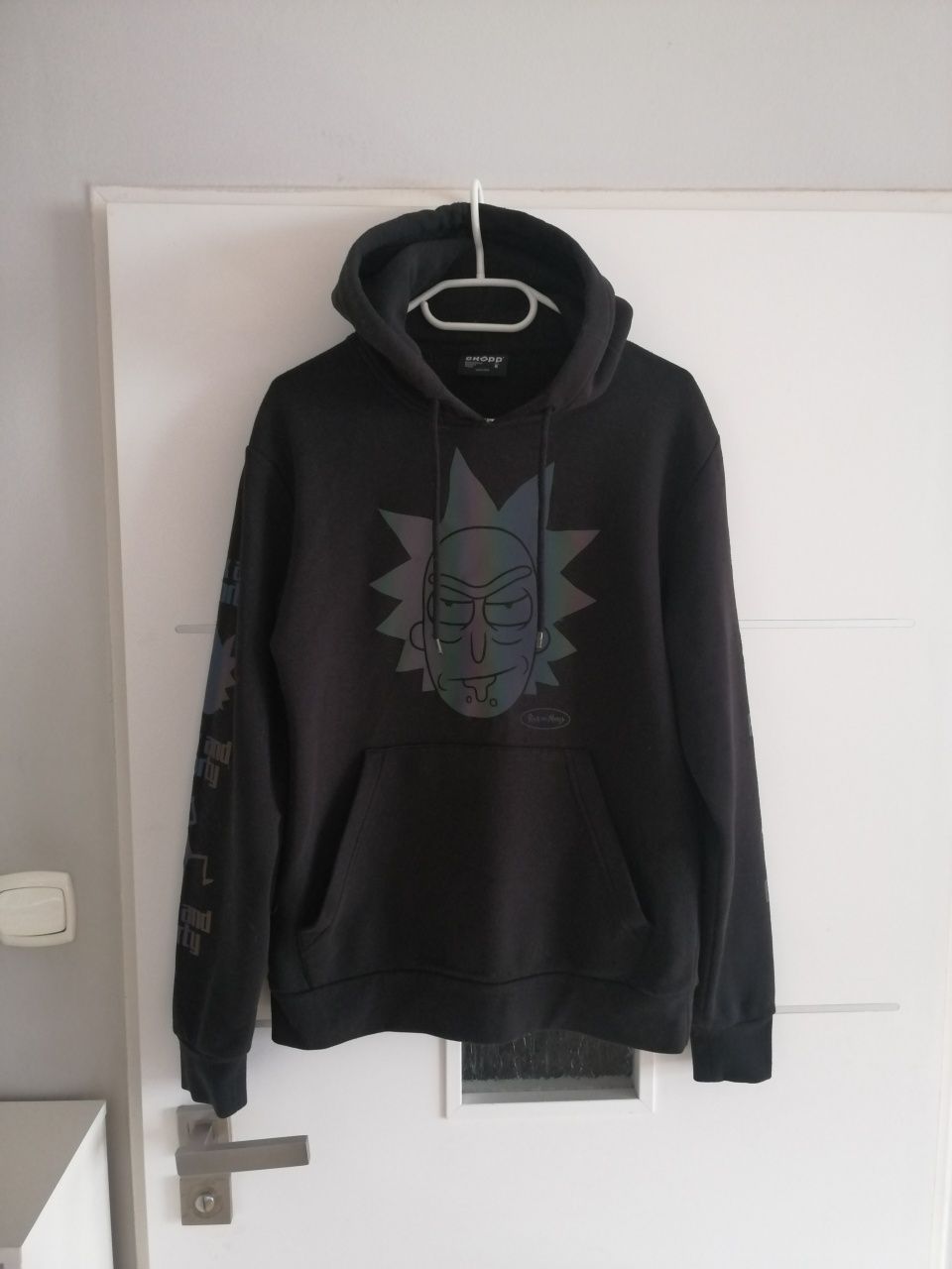 Rick and Morty Cropp bluza z kapturem czarna