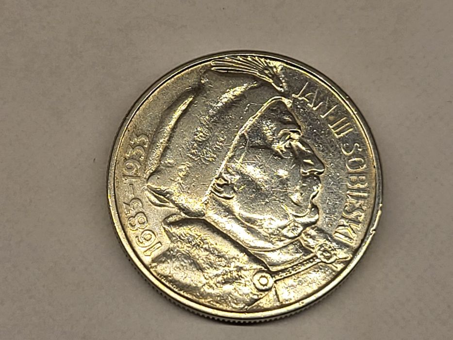 Srebrna moneta 10 złotych Jan III Sobieski 1683 - 1933
