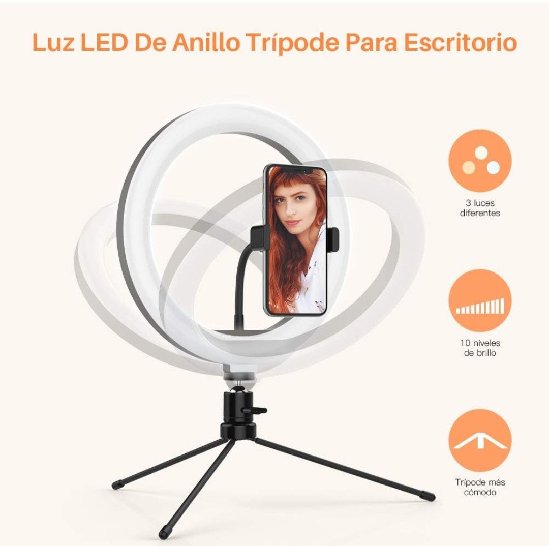 Ring light yoozon Anel de Luz 25cm modos tiktok youtube maquiagem NOVO