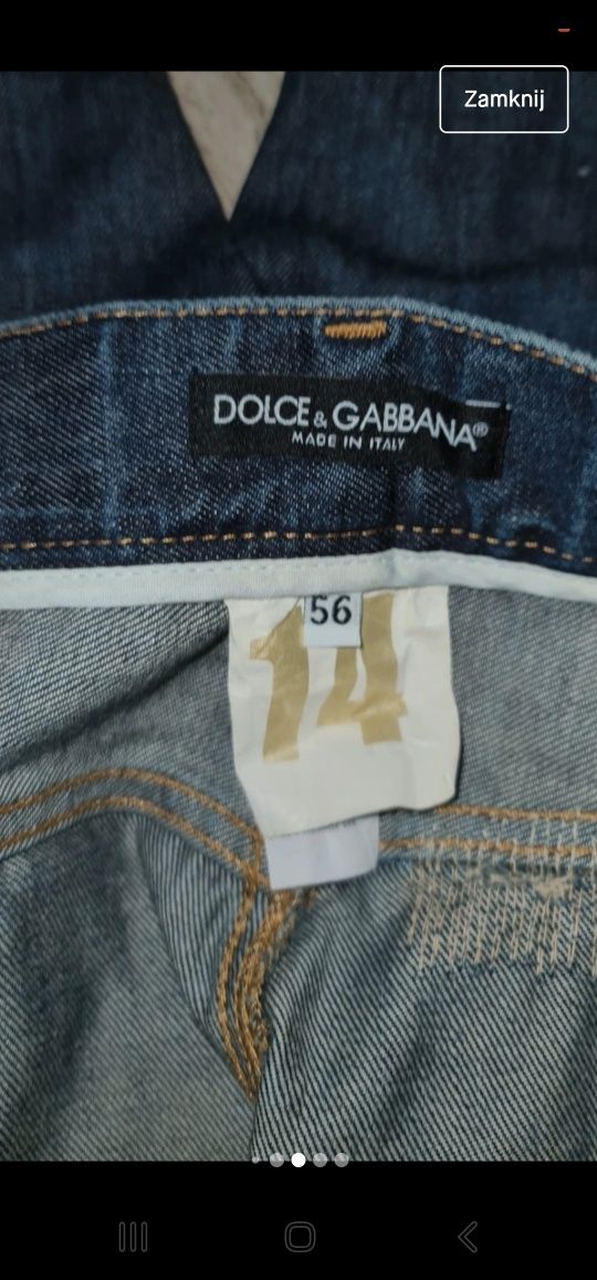 Spodnie męskie jeansowe Dolce&Gabbana