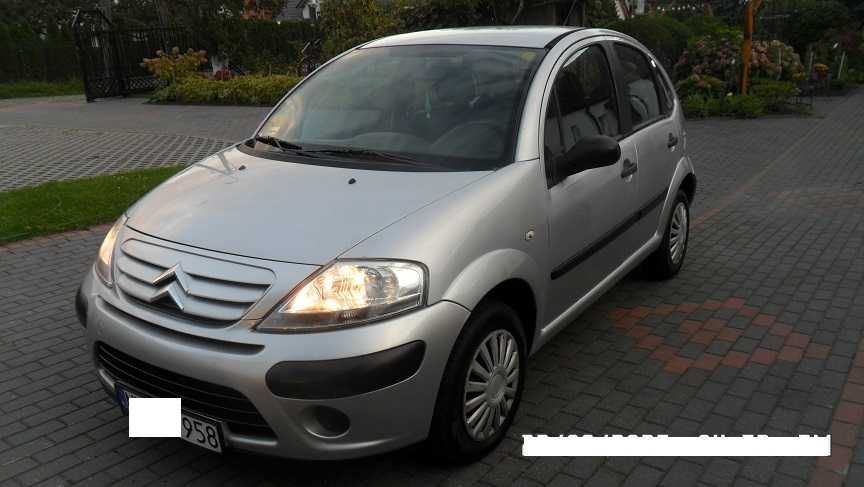 Samochód osobowy  Citroen  C3    Model 2007 POJ  1,2  benzyna sprzedam
