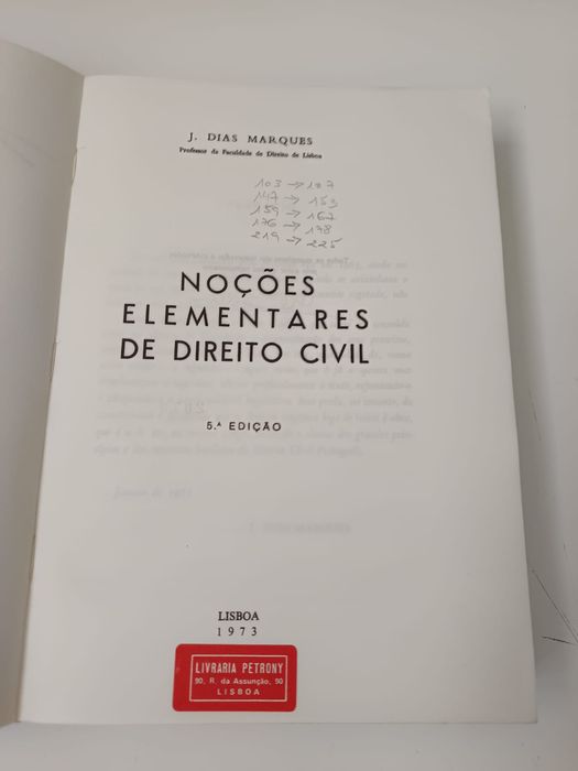 Noções elementares de direito civil