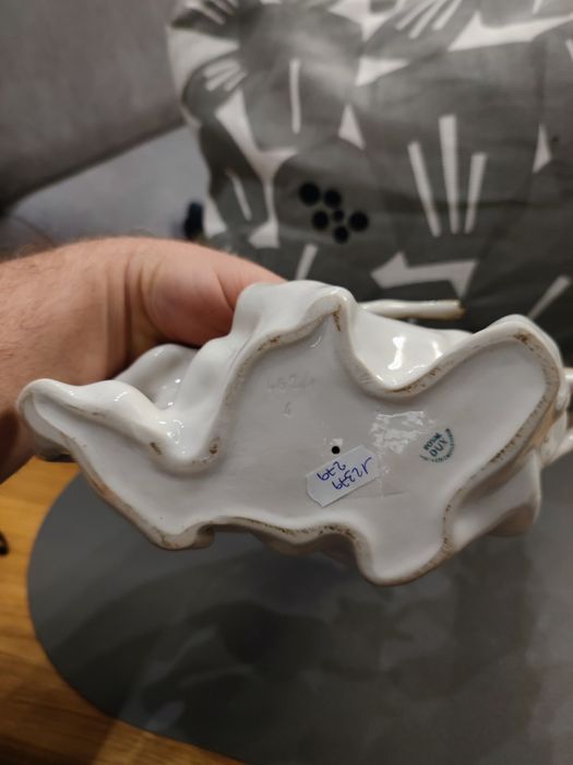 Figura porcelanowa jeleń z wilkiem Royal Dux  Czechoslovakia