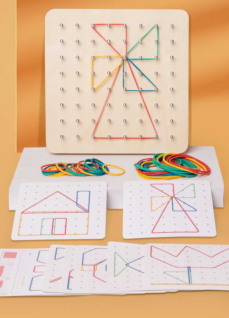 Geometryczne Montessori układanka