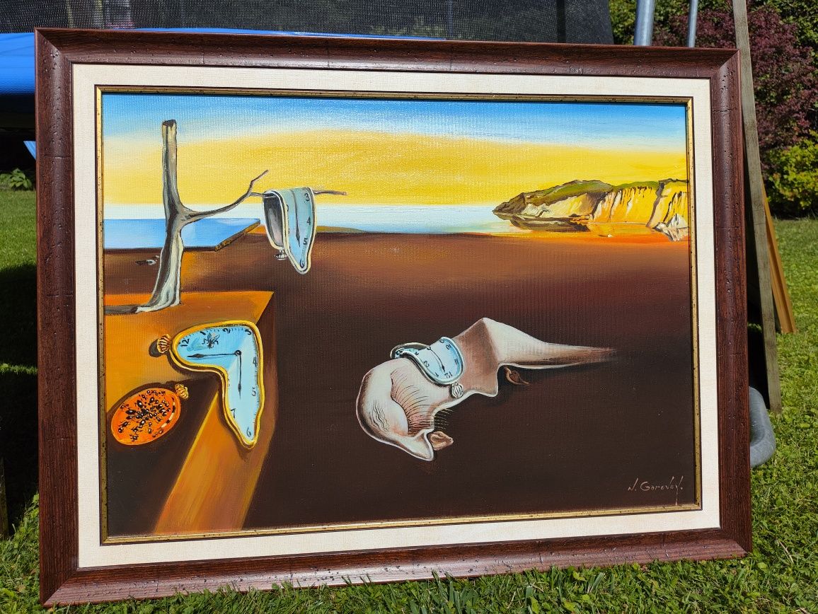 Obraz olejny na płótnie Trwałość pamięci - kopia wg Salvadora Dali