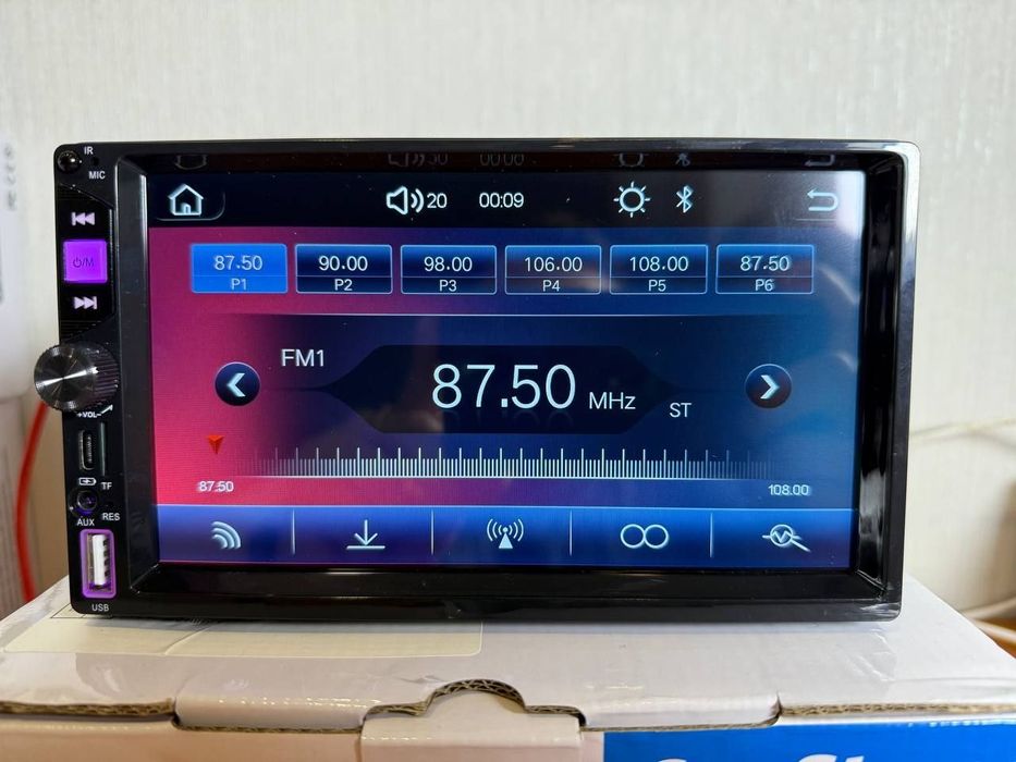 Автомагнитола 7"Carplay/Android Auto+Камера Заднего Вида+Кнопки на Рул