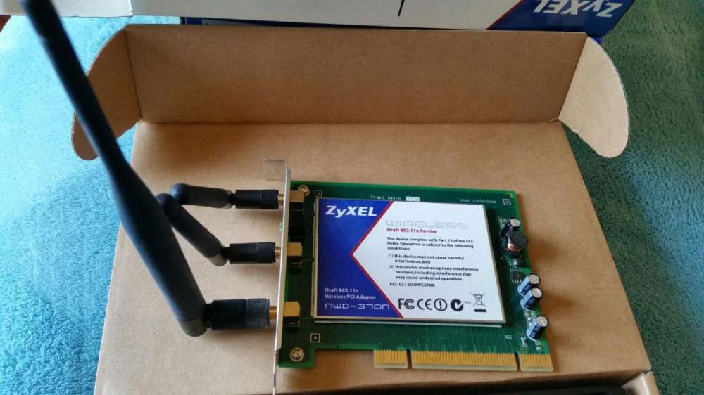 Wireless Zyxel NWD 370 N, placa nova na caixa
