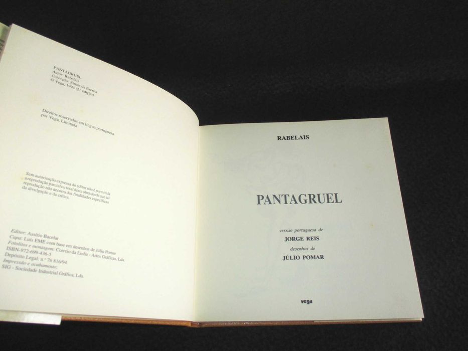 Livro Pantagruel Rabelais Ilustrações de Júlio Pomar